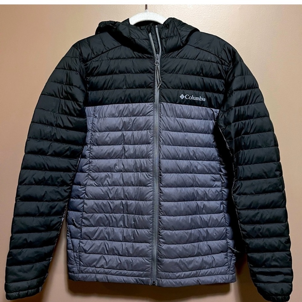 Columbia Black and Gray Puffer Jacket